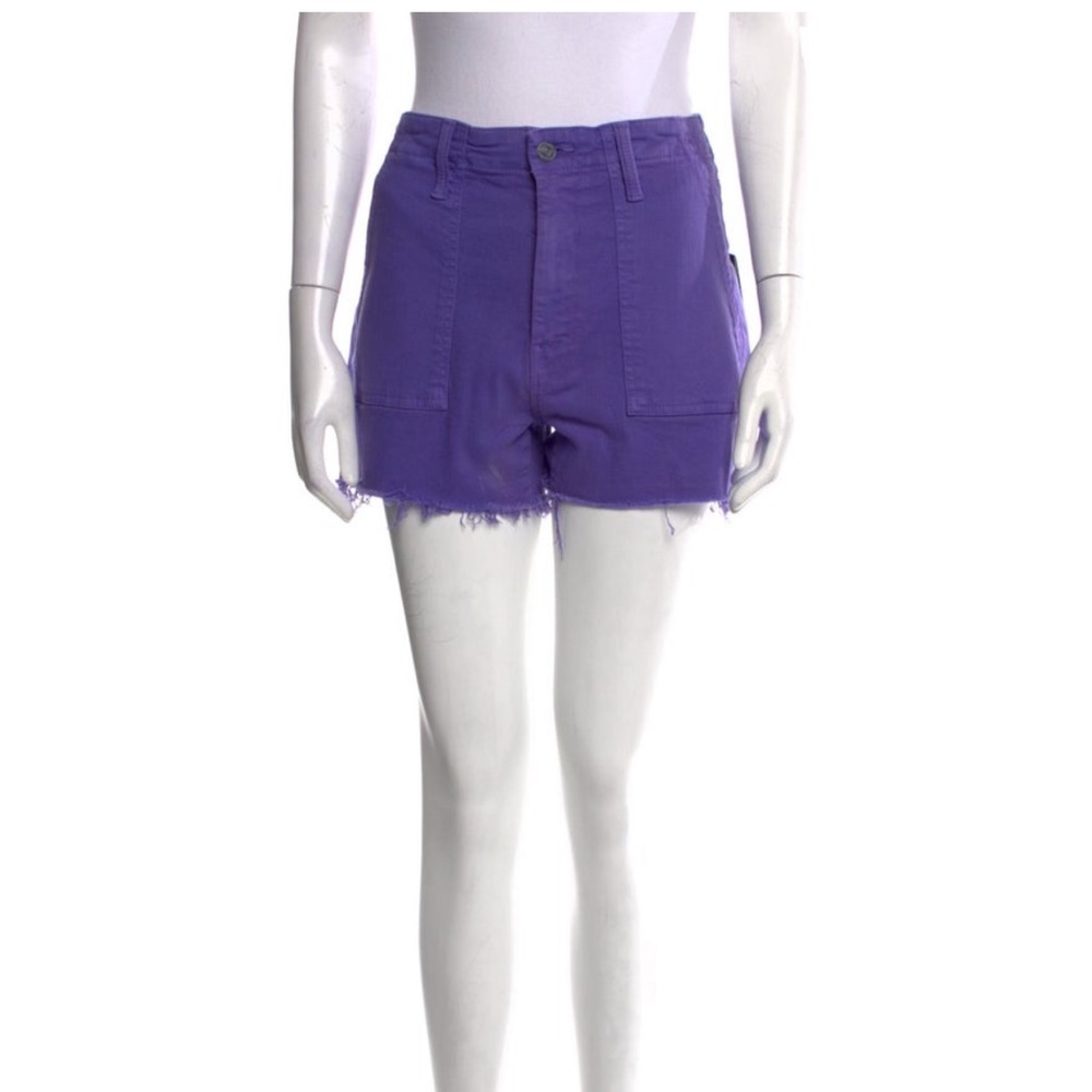 MOTHER The Shaker Ultra High-Rise Purple Denim Shorts Anthro Size 26